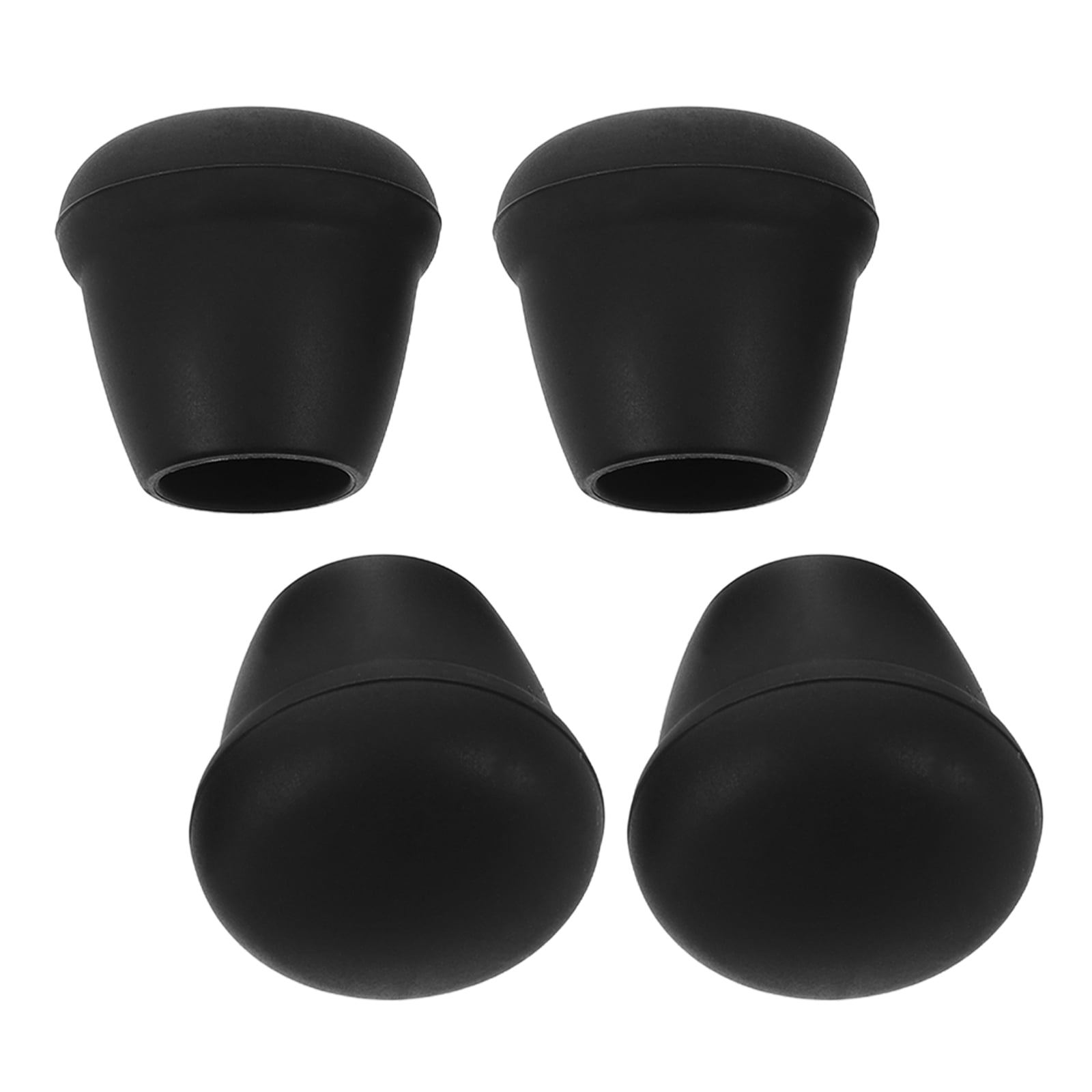 OUNONA 4Pcs Furniture Leg Protectors Black Thick Silicone Chair Feet ...
