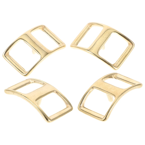 OUNONA 4-Pack Adjustable Golden Copper Slide Buckles Metal Fasteners for Backpacks, Luggage, Bags and Outdoor Gear