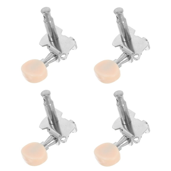 OUNONA 4-Pack Guitar Locking Tuners Acoustic Key Pegs Universal Fit for Ukulele Parts Precise String Tuning