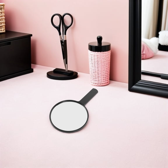 OUNONA 4Pcs Lightweight Travel Makeup Mirror with Handle LED Light Anti Fog Portable