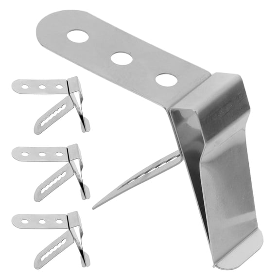OUNONA 4Pcs Space Saving Thermometer Probe Clips for Kitchen Pots and Barbecue Clamp
