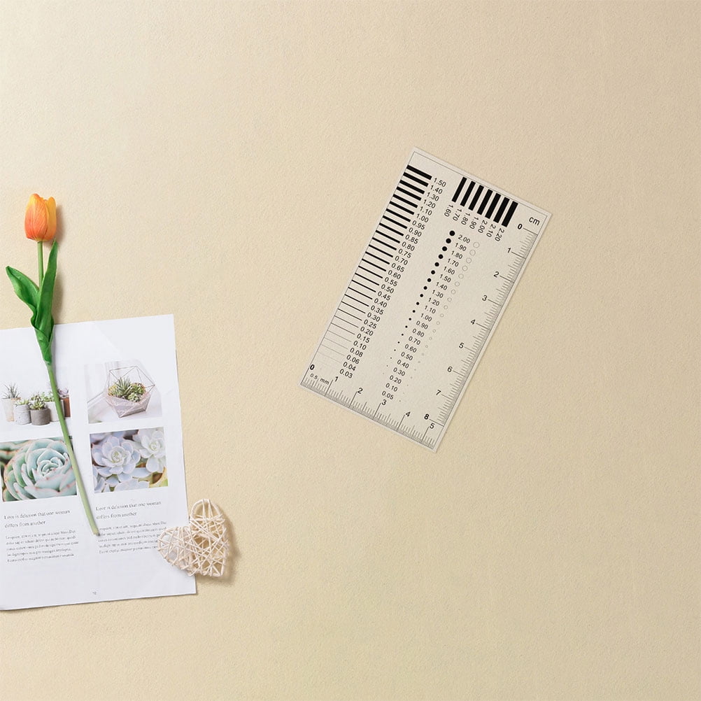 OUNONA Crack Width Ruler Multi-Color Plastic Measuring Tool for High ...