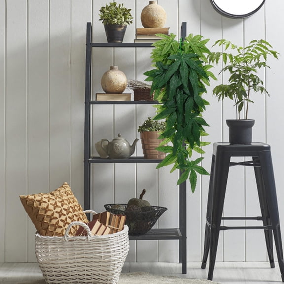 OUNONA 4Pcs Lifelike Reptile Plants Silk Cloth and Plastic Tank Decor for Aquatic Habitat