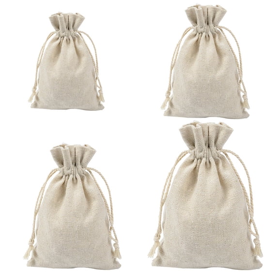 OUNONA Set of 4 Lightweight Drawstring Sachet Bags for Lavender, Spice, and Aromatherapy Storage