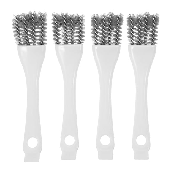 OUNONA 4Pcs Lightweight Grill Cleaning Brush with Unique Head for Kitchen and Outdoor Bbq Cleaning