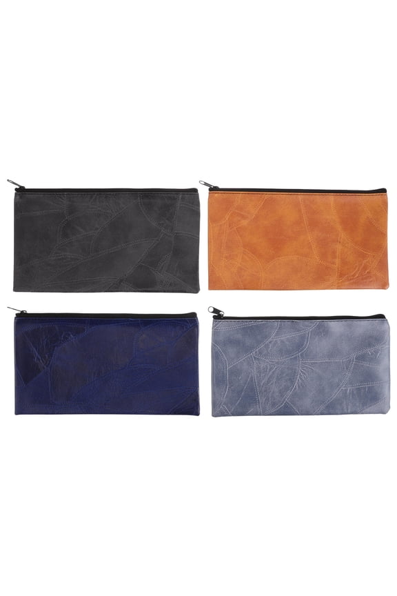 4-Pack PU Storage Wallets, Compact Multi-Use Small Change Pouch for Everyday Carry