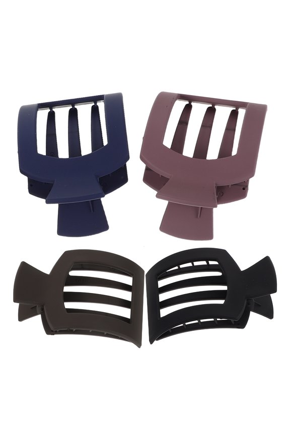 Hair Clips Matte Finish Non Slip For Women Professional Settings 4PCS