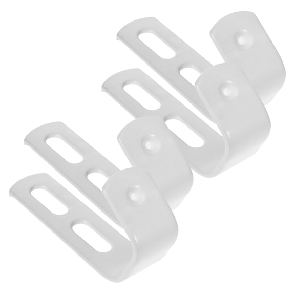 OUNONA Set of 4 Metal Ladder Hooks with Rubber Coating for and Secure Ladder Storage and Hanging