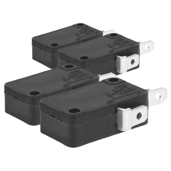 OUNONA 4Pcs Microwave Oven Door Switch Replacement Microswitch with Lever for Appliance Repair