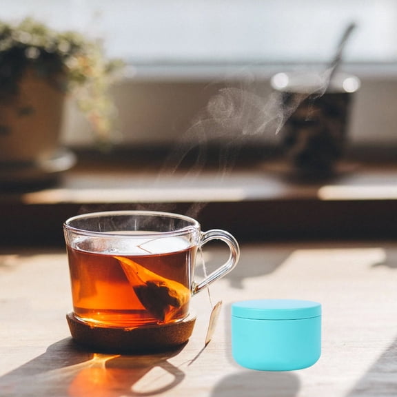 OUNONA 4Pcs Mini Tinplate Can Creative Universal Packaging Box Tinplate Tea Box Multi-functional Storage Container ( Color)