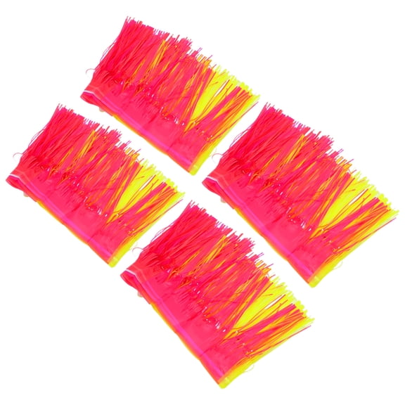 OUNONA 4-Pack Colorful Birthday Party Banner with Multicolor Pet Bunting Flags for Easy Wall and Room Decoration