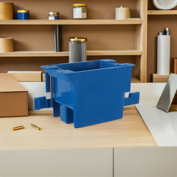 OUNONA 4Pcs Concealed Socket Junction Box Wide Compatibility PVC Wall Outlet Mounting