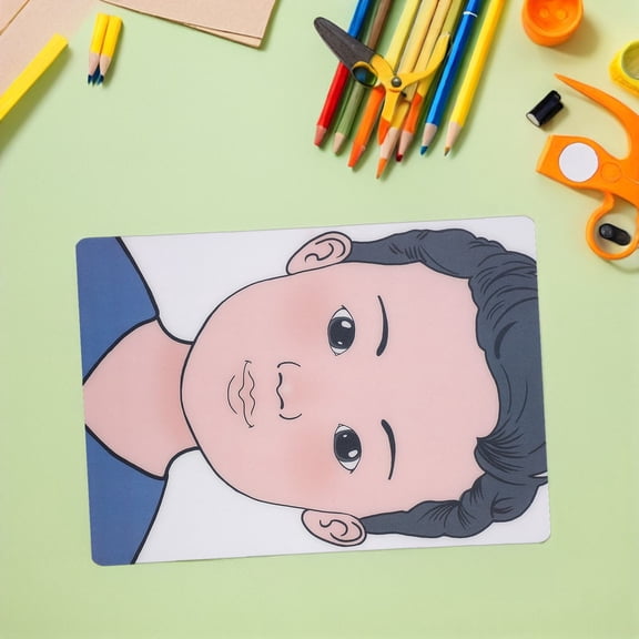 OUNONA 4Pcs Face Painting Practice Board with Realistic Contours for Professional Training