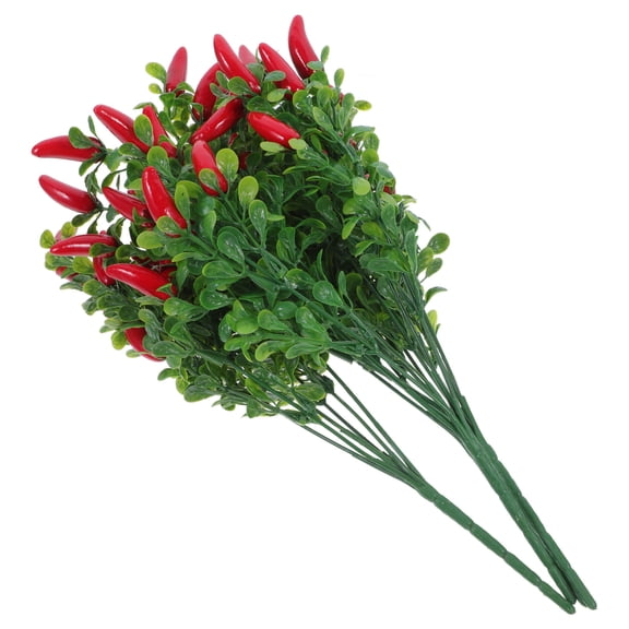 OUNONA 4Pcs Plastic Fake Pepper Plant with Lifelike Appearance for Unique Decorative Display