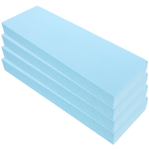 OUNONA 4Pcs Polystyrene Foam Bricks Blue Lightweight Durable for DIY Crafting and Modeling