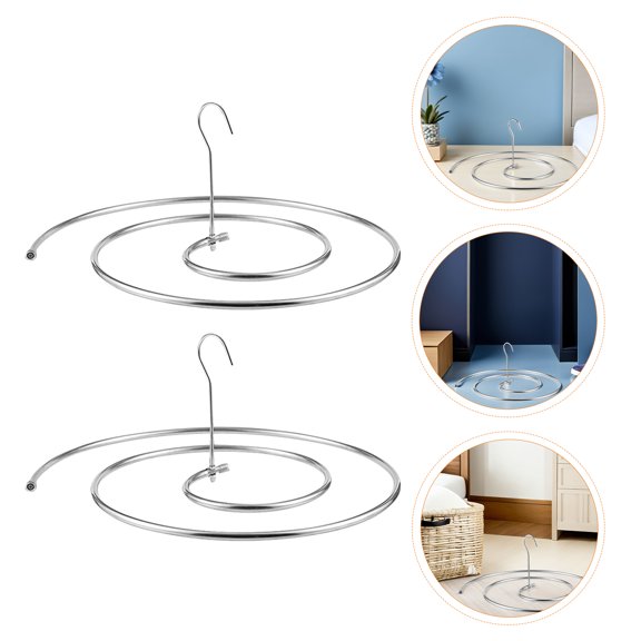 OUNONA 4Pcs Portable Stainless Steel Laundry Drying Rack Stand for Blankets and Comforters