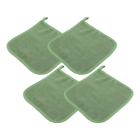 OUNONA 4Pcs Kitchen Pot Holders Bulk Cotton Heat Insulating Mats for Dining Table and Coffee Table