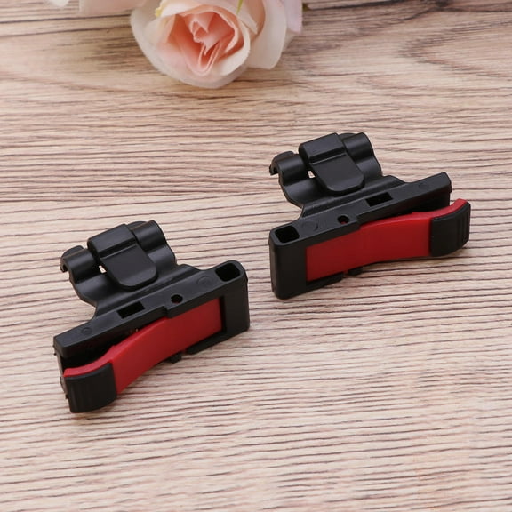 OUNONA 4Pcs Red Metal Induction Phone Trigger Buttons Mobile Game Shortcut Handle for Stable Gaming Experience