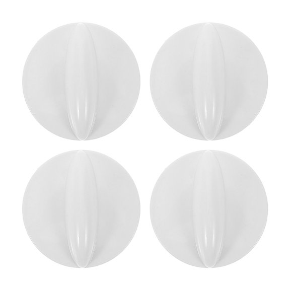 OUNONA 4Pcs Refrigerator Thermostat Replacement Knobs White Plastic for Precise Temperature Regulation