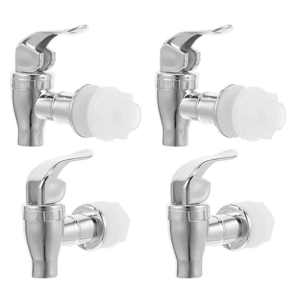 OUNONA 4Pcs Replacement Water Jug Spigot Push Button Faucet for Outdoor and Home Beverage Use