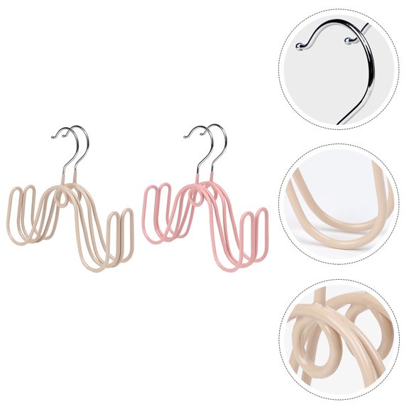OUNONA 4Pcs Shoes Organizer Rack Stainless Steel with Hanging Hook for Space Saving At Home