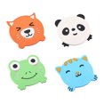 OUNONA 4Pcs Silicone Animal Coasters Set with Panda Frog Cat Fox ...