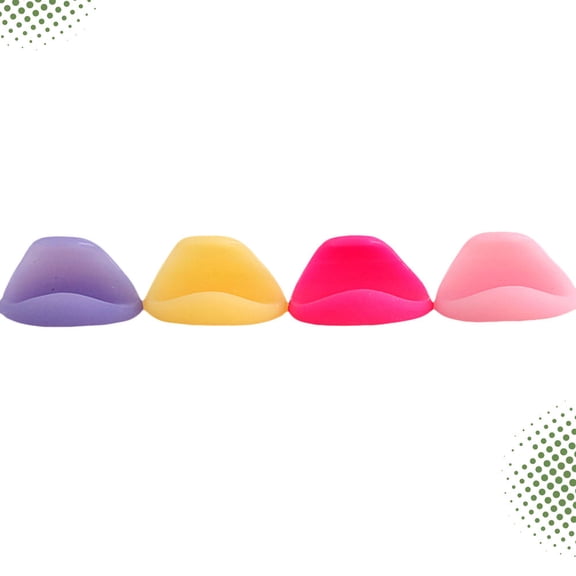 OUNONA 4-Pack Silicone Thumb Rests for Flute Players, Soft Comfortable Pads for Sore Thumbs, Assorted Colors