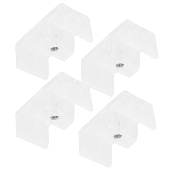 OUNONA 4Pcs Shower Door Bumpers Shower Door Pivot Block White Silicone Prevent Bathroom Installation