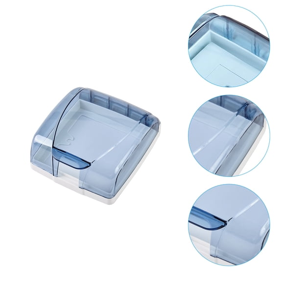 OUNONA 4Pcs Blue Wall Socket Guards Waterproof Cover for Bathroom and Balcony