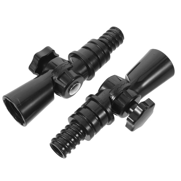 OUNONA 4Pcs Threaded Extension Pole Adapter Black Plastic Connector with Rotatable Joint for Easy Use