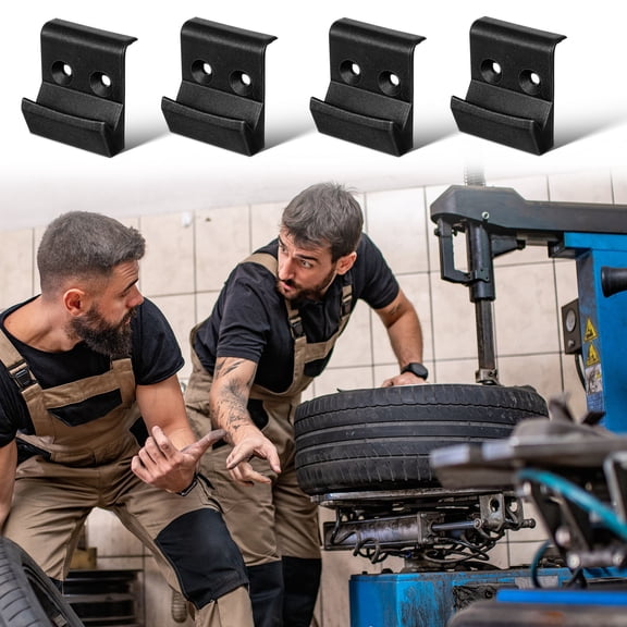 OUNONA 4-Pack Black Nylon Rim Savers Tire Changer Protective Pads for Car Tire Replacement and Maintenance