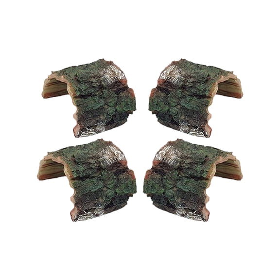OUNONA Turtle Basking Ramp, Synthetic Resin, Spacious and Realistic, Decorative Aquarium Hide, 4Pcs