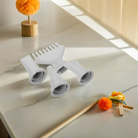 OUNONA Black ABS Pet Grooming Nozzle Versatile Gentle Airflow Control for Daily Use 4Pcs