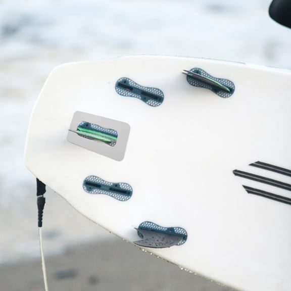 OUNONA 4-Pack White Fin Box Connectors for Paddleboards and Surfboards, Easy Installation and