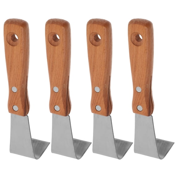 OUNONA 4Pcs Bark Scraper Tool for Garden Use Compact Portable Tree Bark Remover with Durable Metal