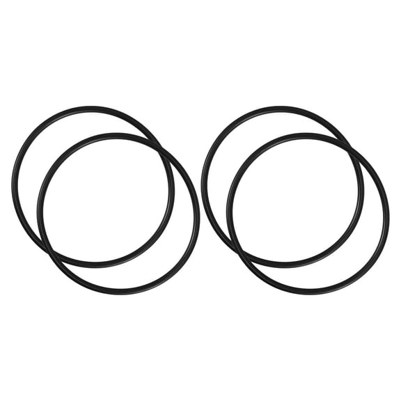 OUNONA 4-Pack Black Rubber Gasket Seals for Pool Pump and Filter Cover, Leak Prevention Replacement Parts