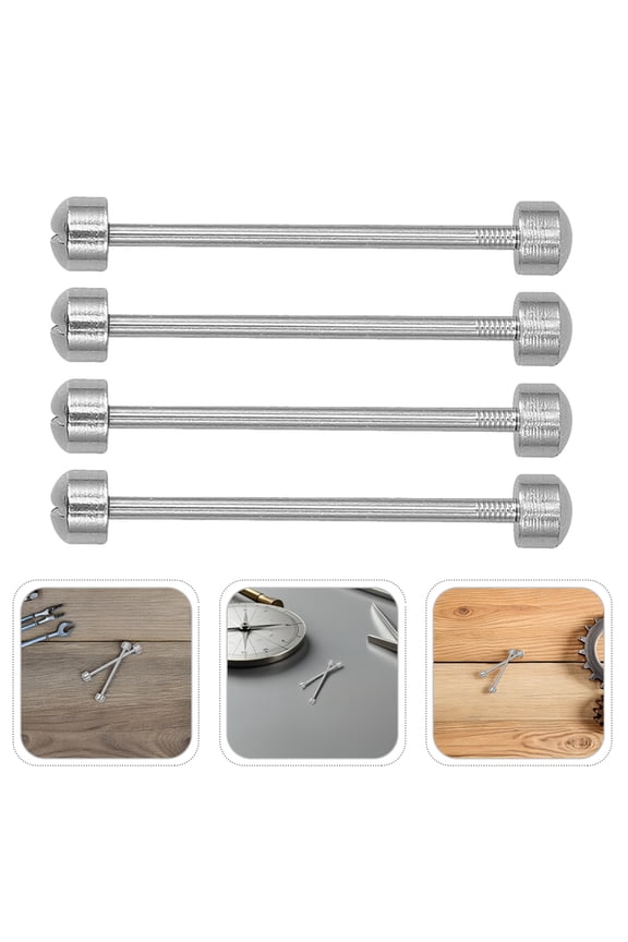 4Pcs Stainless Steel Watch Strap Screw Tubes Easy Repair Kit
