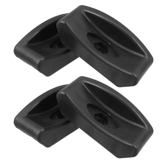 OUNONA 4Pcs Weight Rack Rubber Saddles for Cushioning and Stability in Home Gym Equipment