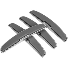 OUNONA 4-Pack White Car Door Stickers, Anti-Scratch Protective Decals for Night Driving Safety