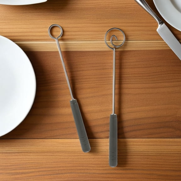 OUNONA 4Sets Multipurpose Stainless Steel Fondue Forks for Chocolate Cheese and Candy Dipping