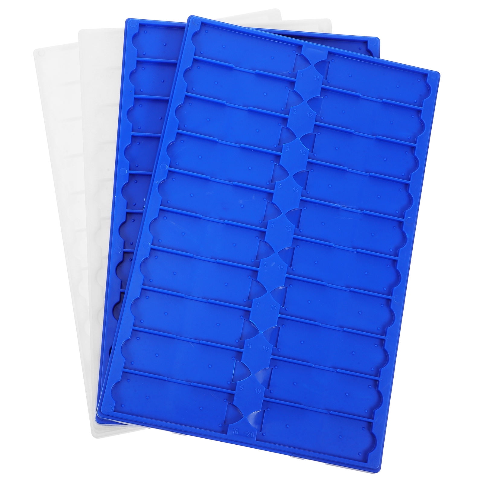 OUNONA Sturdy Microscope Slide Holders 20 Slots Assorted Colors for ...