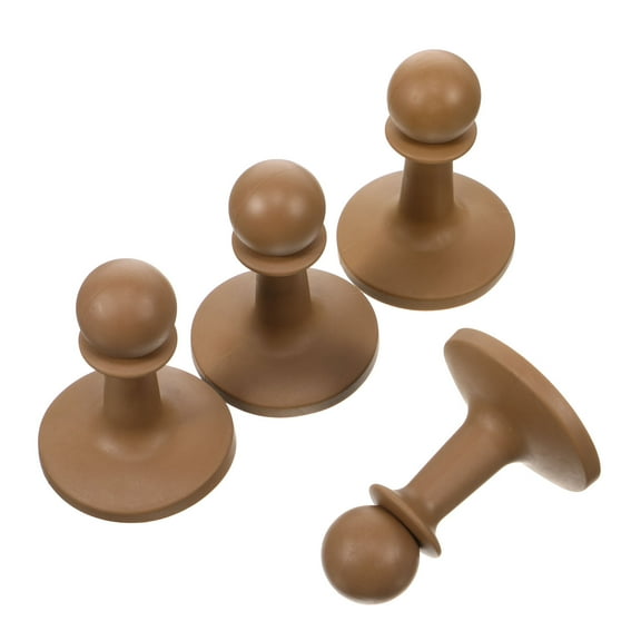 FOLOYORI 4-Pack Outdoor Tent Pole Covers with Anti- Caps, Khaki Support Protectors for Camping, Patio, Garden Use