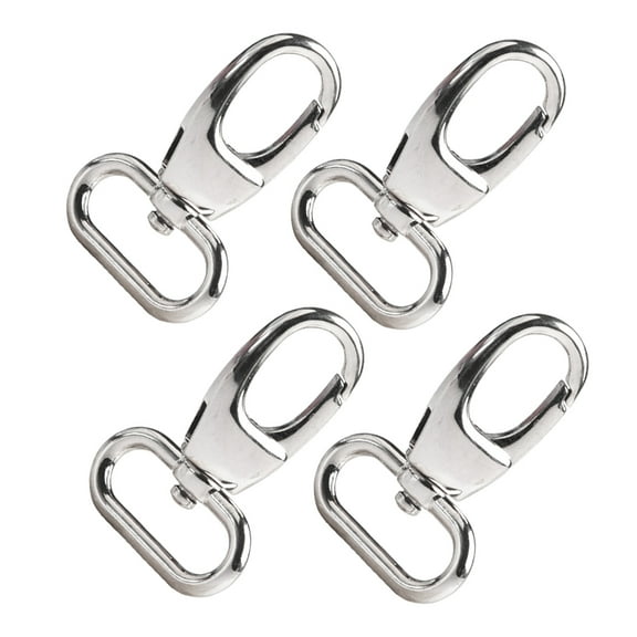 Silver Aluminum Alloy Swivel Snap Hooks for Strap Pieces Lightweight Durable 0.8 Inch