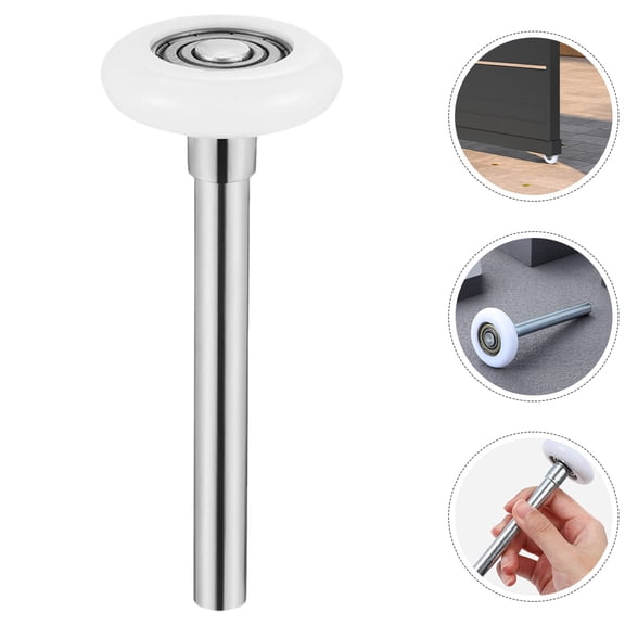 OUNONA 4pcs Bearing Nylon Garage Door Rollers Replacement Quiet Sliding Door Roller With Stem Track Roller For Smooth Operation Garage Door Parts
