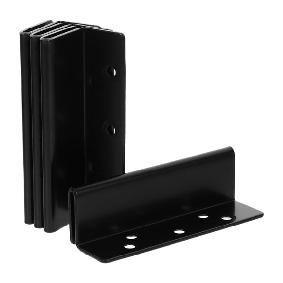 FOLOYORI Iron Bed Rail Connectors 4Pcs Bed Post Support Hardware For Furniture