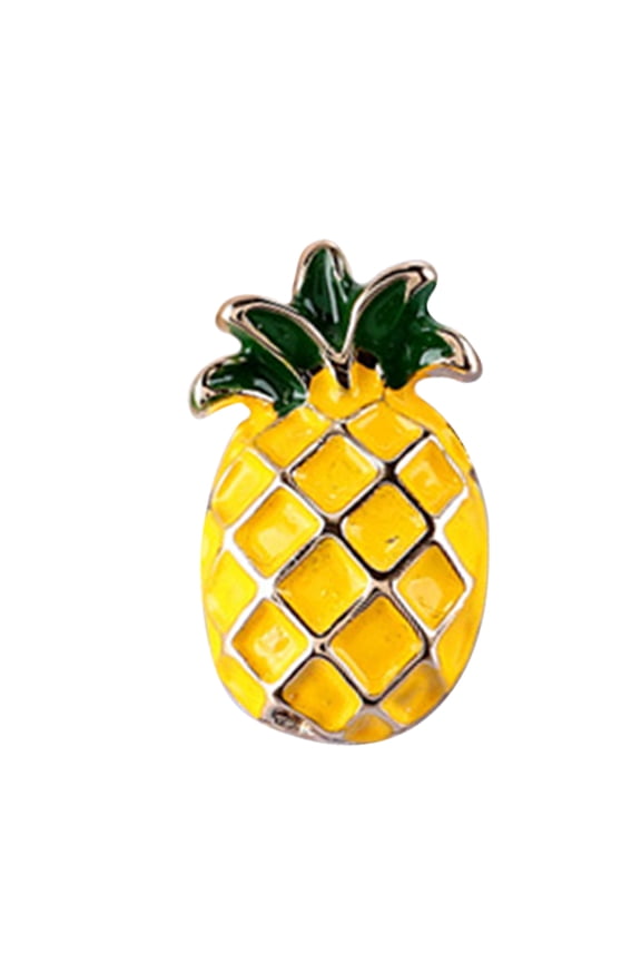 4Pcs Pineapple Brooch Pin Multi Color Fashion Jewelry Clip for Clothes Party Dress Accessory