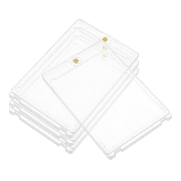 OUNONA 4pcs Card Rack For Sports Card Support Baseball Card Rack Clear Card Holders Card Display Rack Holder For Magnetic Game Card