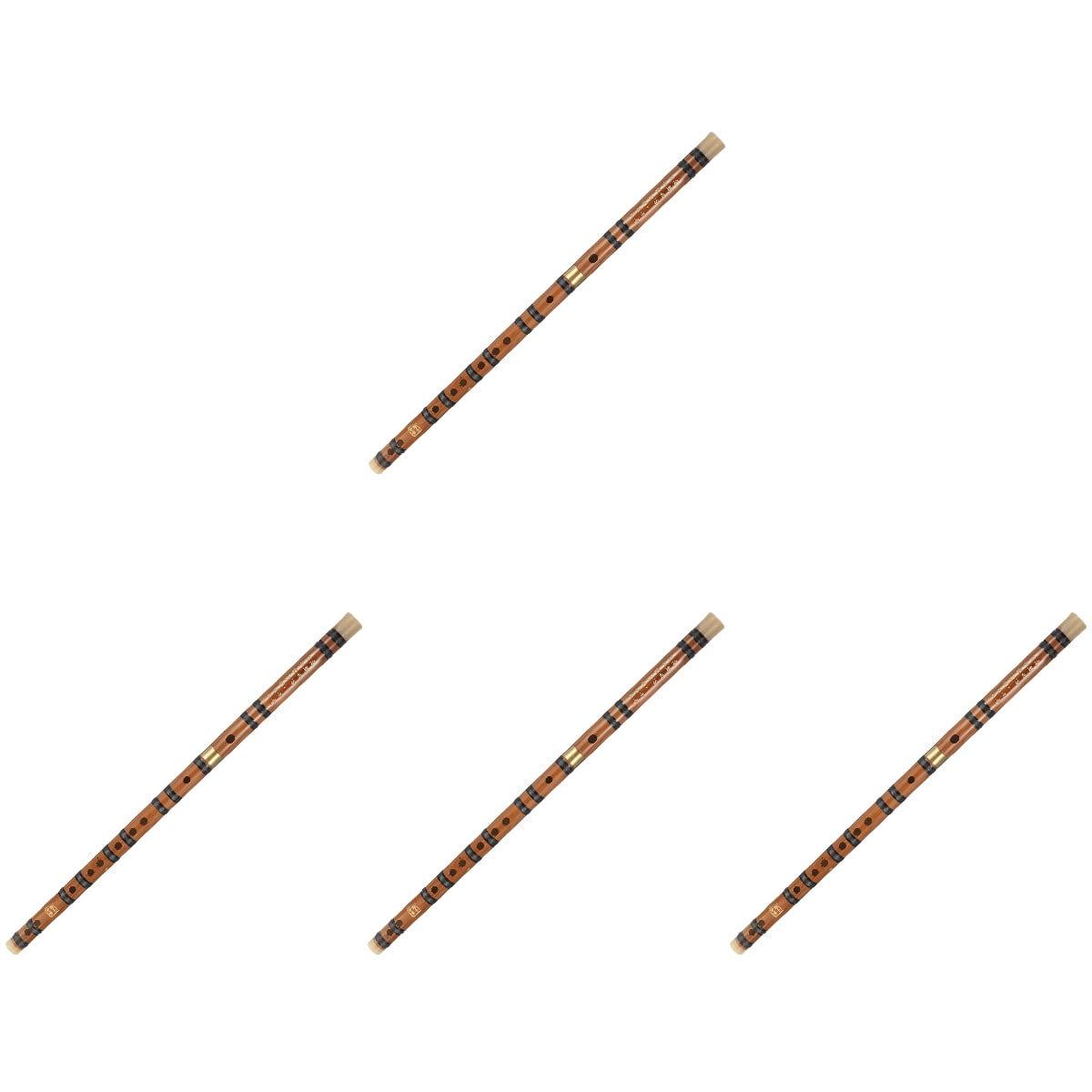 OUNONA 4-Piece Chinese Flute Set for Beginners, Portable Antique Style Flutes Perfect for Introductory Learning