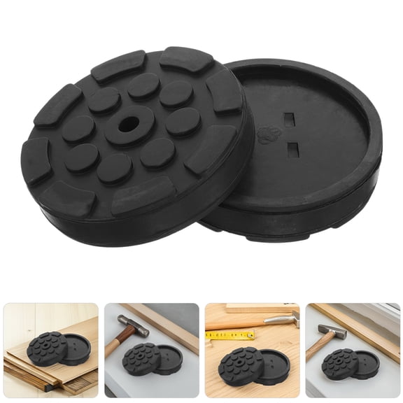 OUNONA 4pcs Convenient Jack Pad Adapter Rubber Pads For Car Lift Octagonal Shape For Lifting Protects Surfaces Multi-Functional Use