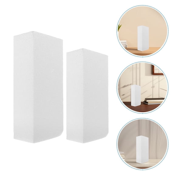 OUNONA 4pcs Craft Foams Blocks For Art Projects DIY Rectangular Foams Bricks For Flower Arrangements And Sculpting